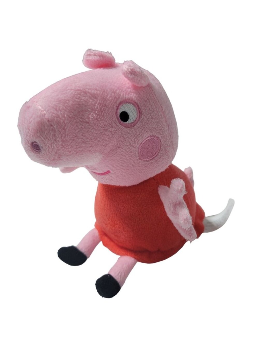 Nickelodeon Jr Peppa Pig 7 inch Pink Red Dress Plush Stuffed Animal Toy Hasbro